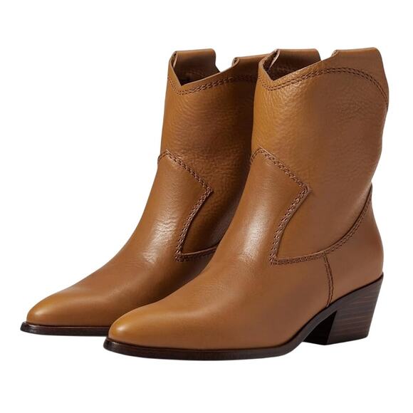 Pedro Garcia Womens Arkansas Boot EU 37 US 7 Tan Brown Leather Western NIB - Picture 1 of 12